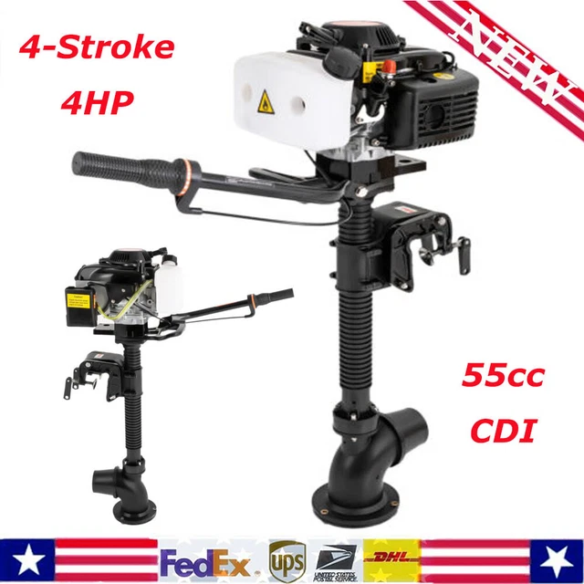 4-Stroke 4HP Outboard Motor Jet Pump Wind Cooling Boat Engine CDI System 55cc