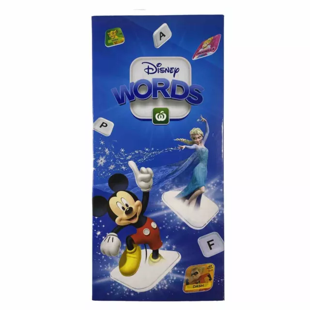 Woolworths Disney Words Full Set of 36 Tiles With Folder Collectables