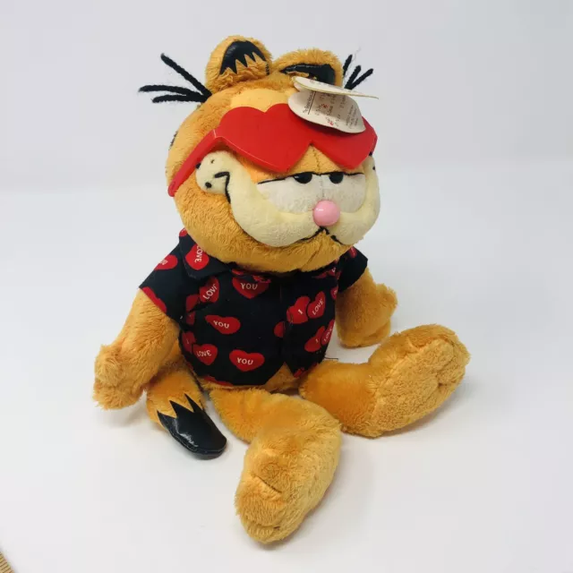 TY Garfield Ginger Cat Happy Valentines Day Vintage Plush Soft Toy Rare