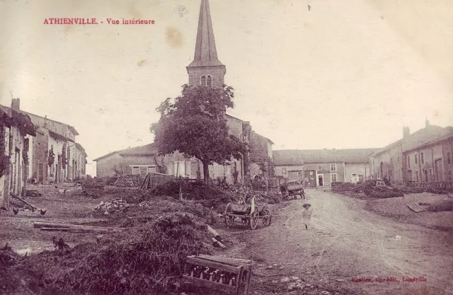 B3368+ Cpa 54 Atheienville Interior View