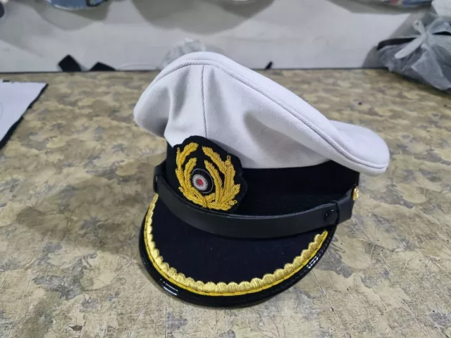 WWII German navy U-Boat senior officer (Kriegsmarine ) visor cap 2
