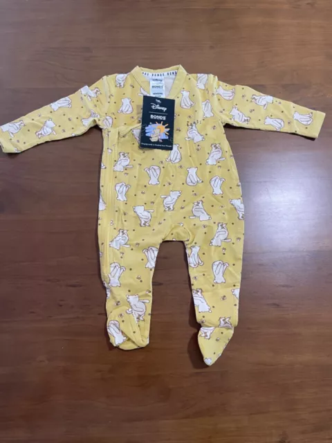 Bonds Newbies Zip Winnie The Pooh Bnwt Size 0000 Newborn