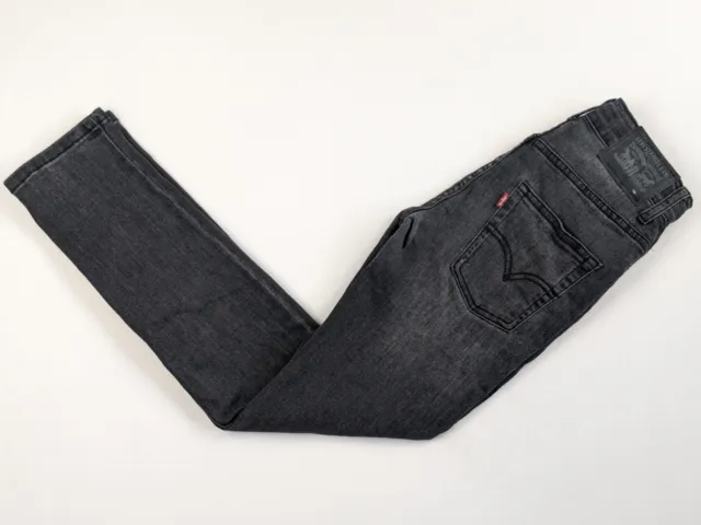 Levis 512 Jeans W25 L28 UK 10 Black Slim Fit Vintage 90s Denim Womens