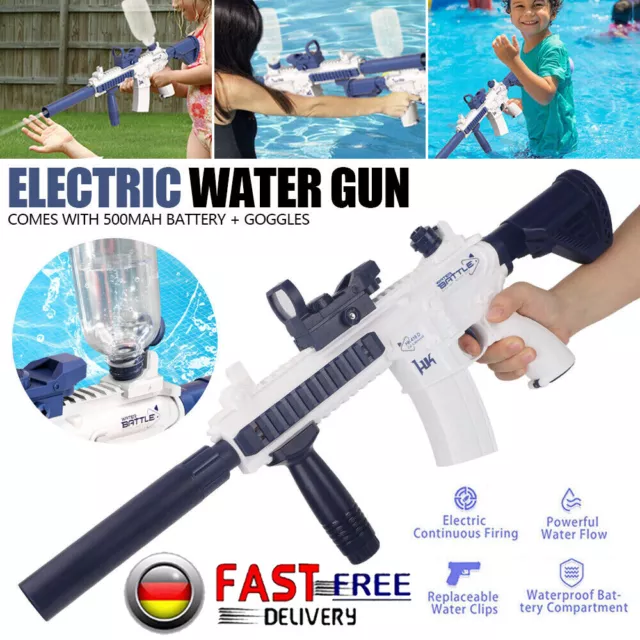 Wasserpistole Spritzpistolen Gun 200ml Reichweite Kinder Erwachsene PoolSpielze!