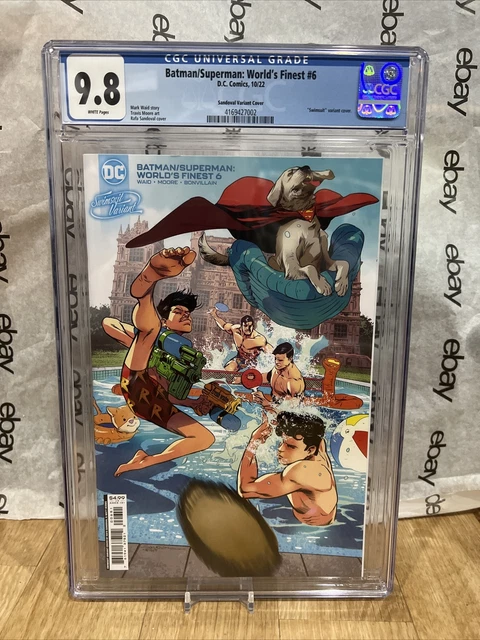 BATMAN SUPERMAN WORLDS FINEST #6 COVER C RAFA SANDOVAL SWIMSUIT Cgc 9.8 New Slab