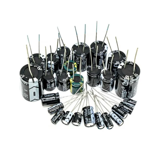 Radial Electrolytic Capacitor Value 1uF to 680uF , Voltage 16V to 250V