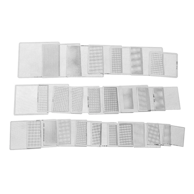 27pcs/set BGA Universal Direct Heat Stencils for Notebooks Desktops