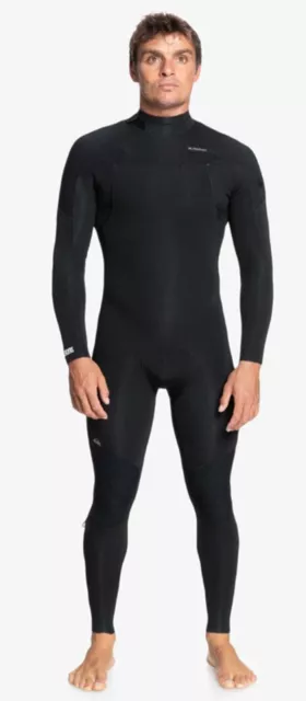 Quiksilver Everyday Sessions 5/4/3mm Back Zip Full Wetsuit - Black - New