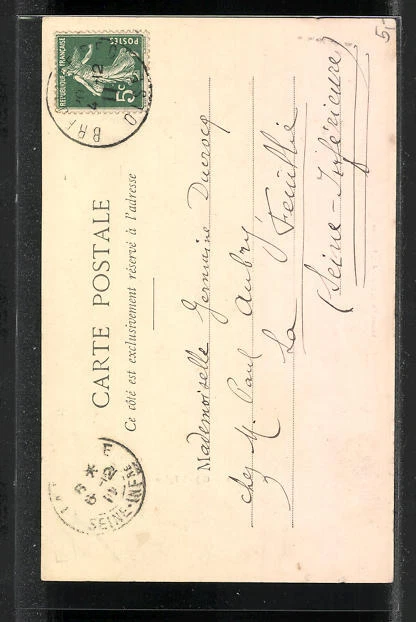 CPA Vigny, L´Église,  vue de l'Église 1911 2
