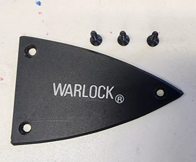BC Rich Warlock Guitar Bass Original Truss Rod Cover Plate w/ Screws B.C. BC Rich Warlock Guitar Bass Original Truss Rod Cover Plate w/ Screws B.C.