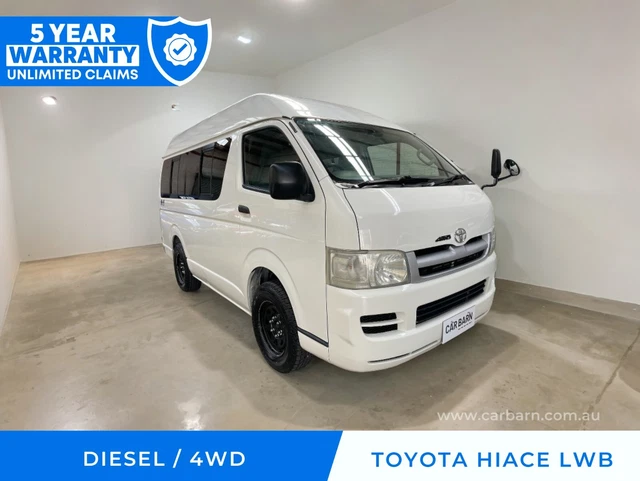 2007 Toyota HiAce High Roof Auto LWB 4WD 72,415 KM, 5-Year Warranty!