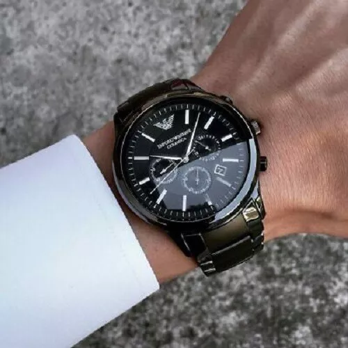 Orologio armani deals nero ceramica
