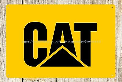 art work Catepillar CAT heavy equipment machinery farm metal tin sign