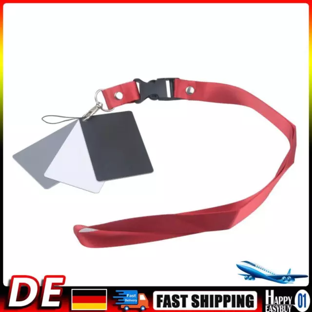 Digital Camera 3in1 Pocket-Size White Black Grey Balance Cards Neck Strap Hot