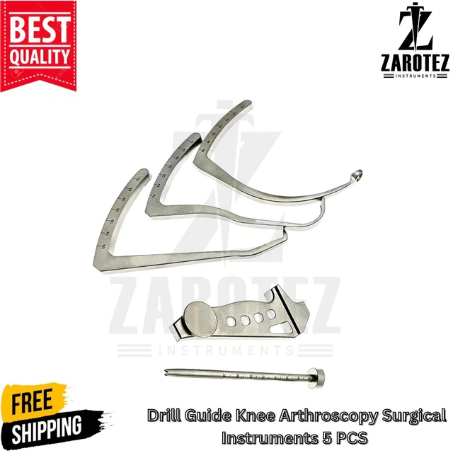 ACL PCL DRILL Guide Band Knee Orthopedic Surgical Instruments 5 PCS ...