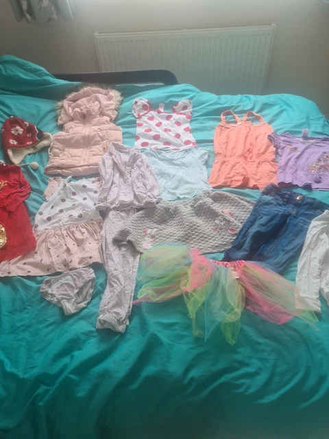 Large Girls Clothes Bundle Age 3-4 ,16 Items