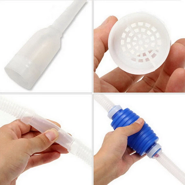 New Aquarium Vacuum Water Changer Gravel Cleaner Fantastic Fish Siphon Tank D4V7