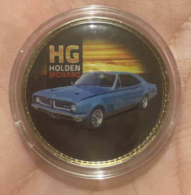 HOLDEN HG MONARO COIN / MEDALLION PENNY LIMITED TO 5000 24 Carat Plated Gold