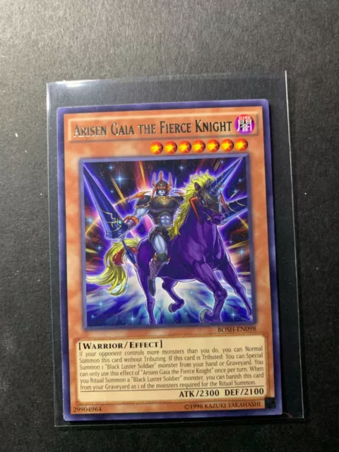 Yugioh - Arisen Gaia The Fierce Knight (Rare) (Unlimited) - BOSH-EN098 (P)