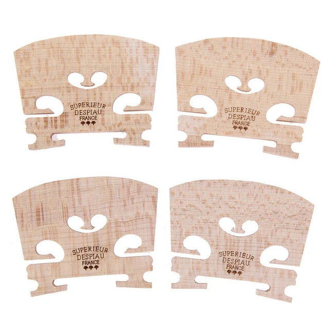 4pcs Fiddle Bridge Professional Maple Wood for 4/4 Size Musical Instrument Parts