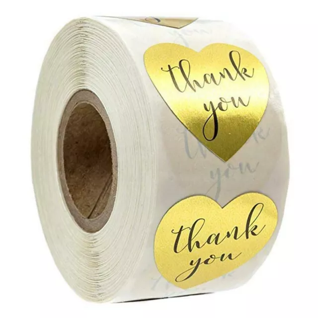 Thank You Stickers Kraft Stickers Birthday Wedding Gift Envelope Seal Stickers