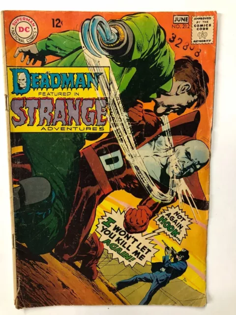 STRANGE ADVENTURES 212 (July 1968) GOOD Neal Adams art AND story Deadman