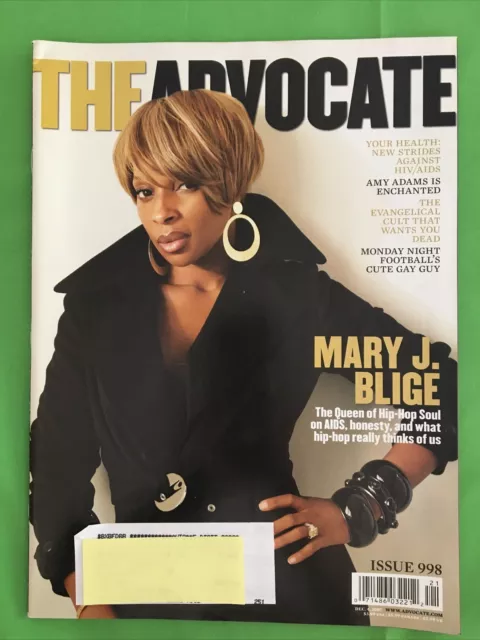 480px x 640px - MARY J. BLIGE, AMY ADAMS, The Advocate Gay & Lesbian magazine Dec 2007  Â£9.40 - PicClick UK