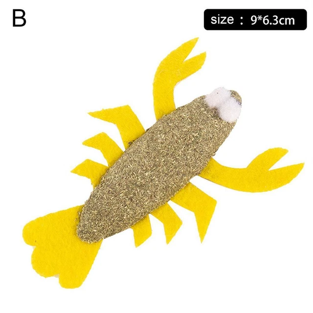 Lobster Catnip Stick Cats Mint Snack Pet Ball Interactive Toys 2023 For Cat C C2