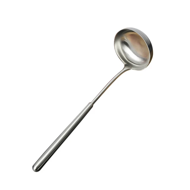 Cuchara de sopa gruesa cuchara de acero inoxidable utensilios de cocina para el hogar