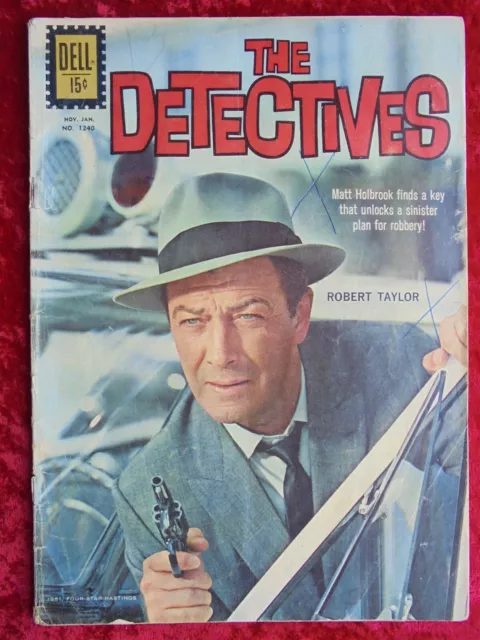 The Detectives Four Color #1240 1962 Dell Comics Silver Age Robert Taylor Cover