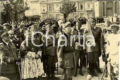 1935 GENOVA Autorità alla partenza dei soldati per l'A.O.I. *Fotografia