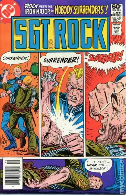 Sgt. Rock #359 VG 1981 Stock Image Low Grade