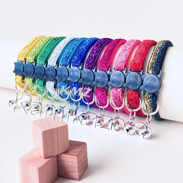 Glitter Cat Collar: Quick Release & Adjustable - Perfect for Cats and Kittens