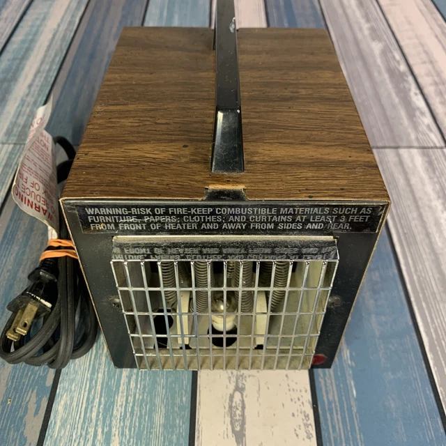 BIG HEAT MODEL 6200 PORTABLE ELECTRIC SPACE HEATER 1200W TESTED 6X5X5 inch  CLEAN $39.99 - PicClick