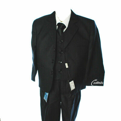 Boys Formal 5 Piece Black  Suits Page Boy, Prom Wedding ,Christening Age 1 TO 14
