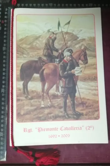 Calendario Cavalleria 2° Reggimento Piemonte 2005 Rarità