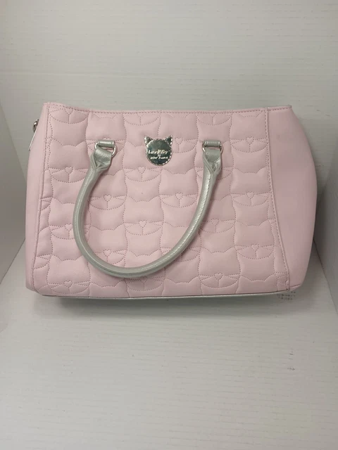 LUV BETSY / Betsy Johnson  Pink and Grey  Emblem of Cat on front with Betsy’s na