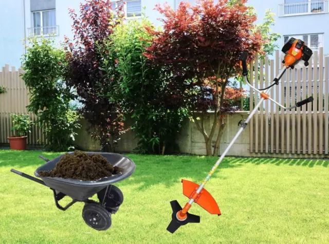 CARRIOLA DA GIARDINO MULTIUSO GRANDE+Decespugliatore professionale taglia erba