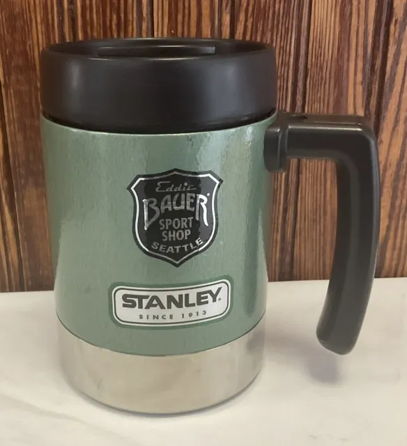 Vintage Stanley Thermos Stainless 18oz Travel Coffee Tea Cup Mug For Eddie Bauer