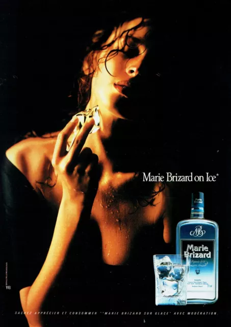 publicité Advertising  1022  1989   Marie Brizard on Ice   anisette liqueur