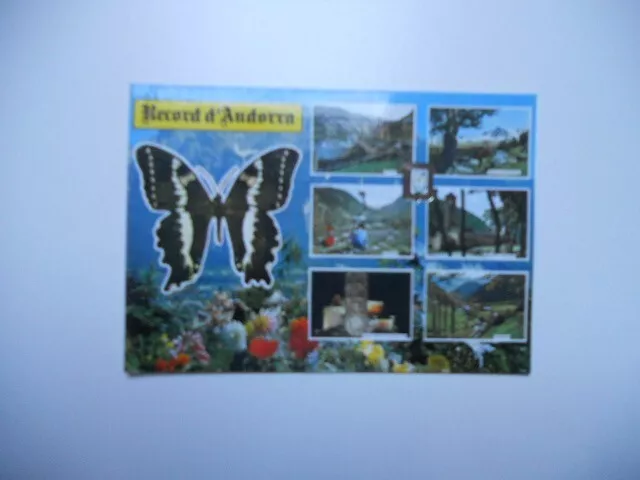 Record D'andorra Carte Couleur De 1971 1975 N°361 Differents Aspects Tbe Ecrite