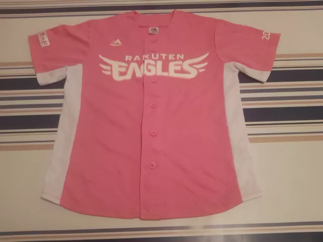 RARE VINTAGE superbe Maillot Jersey JAPAN BASEBALL TOHOKU RAKUTEN GOLDEN EAGLES