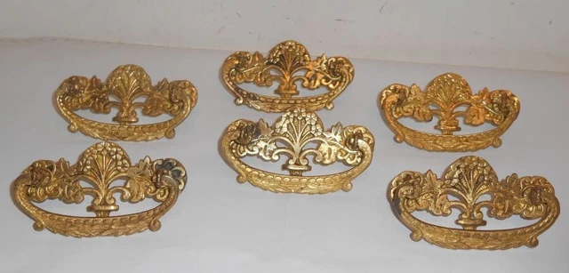 Antique Brass Victorian Drop Handle Drawer Pull 6 Available Buy One or More