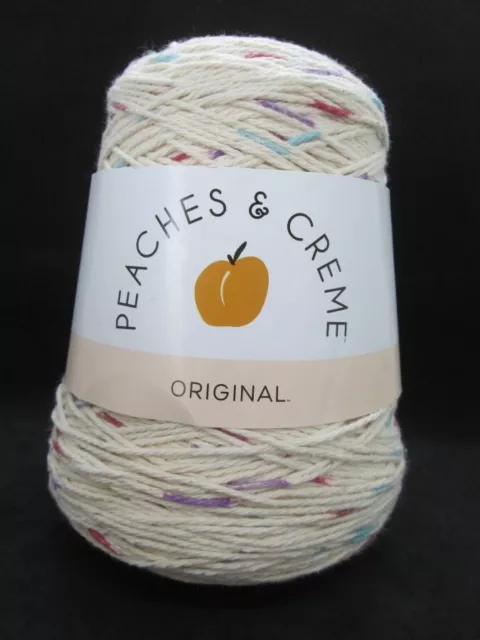 Peaches & Cream Yarn on a Cone, Cotton Yarn Sea Breeze, 14 Oz, 400g, 4-ply,  NEW