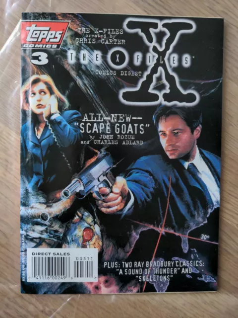 TOPPS COMICS X FILES VOL 1 No 3 SEPTEMBER 1996 MULDER SCULLY