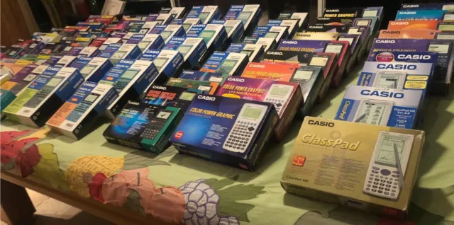 (5) BOXED VINTAGE GRAPHING CASIO CALCULATOR - 80's - 90's