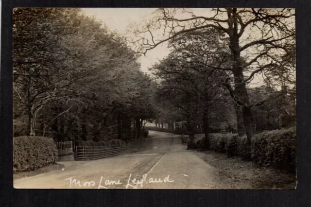 Leyland - Moss Lane - real photographic postcard