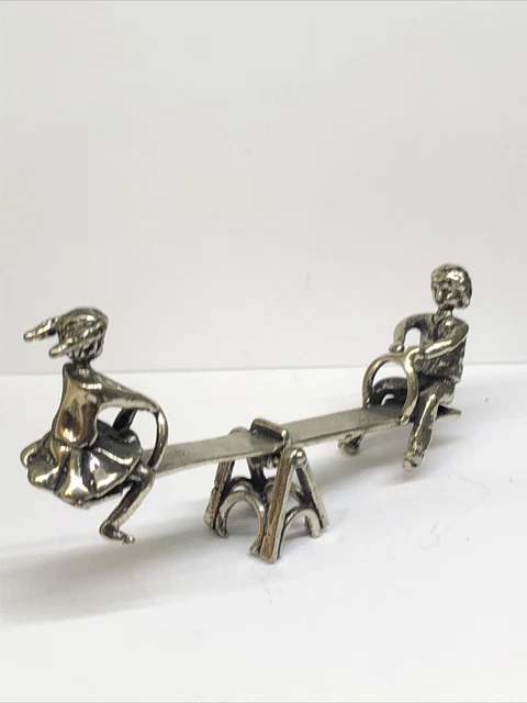giostra altalena bimbi in argento 800