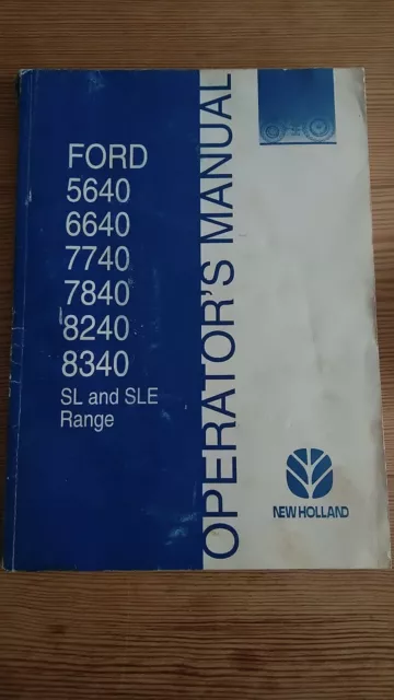 Original New Holland Ford Tractor Operators Manual