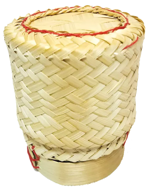 1/3/6/12 PCS Lot Small Sticky Rice Bamboo Serving Basket Kratip Thai Restaurant